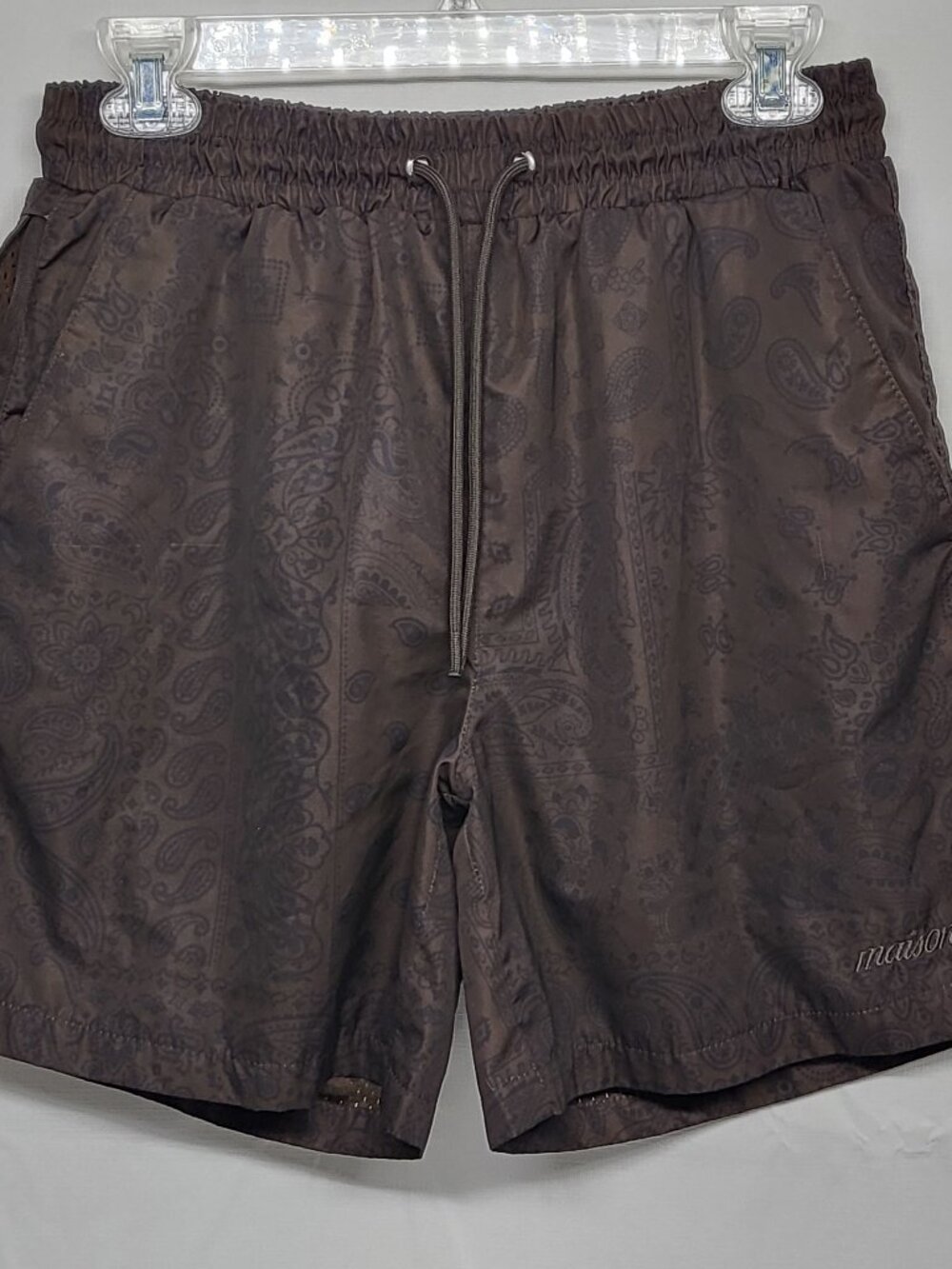 Maison Article Mens Shorts S/M Premium Allover Print Mesh Lined Activewear Beach